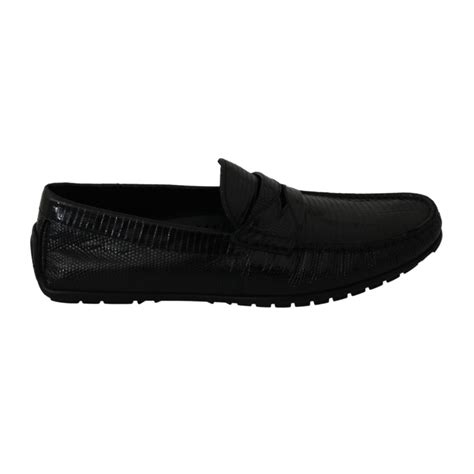 Mocasini pentru barbati, Dolce & Gabbana, Bumbac, Negru, 39.